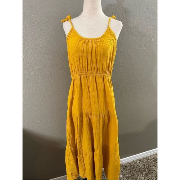 Lucky Brand Yellow Maxi Dress - Picture 1 of 7